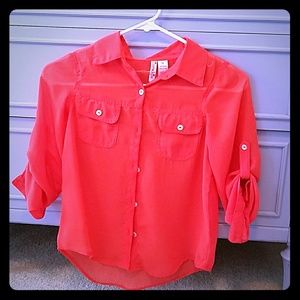 Girl's button down top